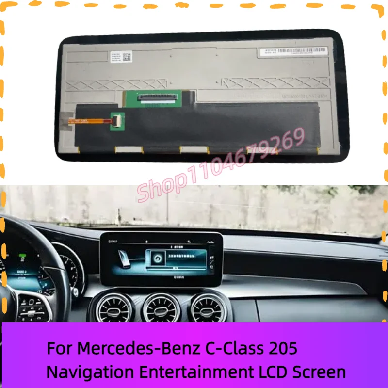 Navigation Entertainment LCD Screen for Mercedes-Benz C-Class 205 C200 C260L GLC260 GLC300
