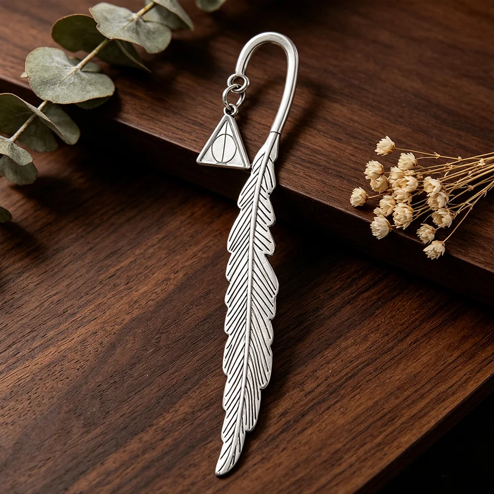 Harry Potter Feather Metal Bookmark Wizard Magic Page Marker  Unique Wizard Magic Gift for Book Lovers & Potter Fans view 5