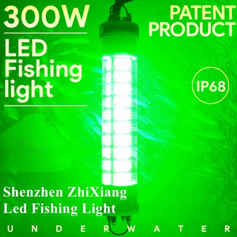 DC12V/ 24V 200W 300W 400W 600W LED Night Fishing Lights Underwater Attracting Fishing Light