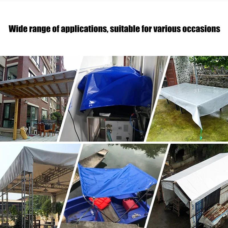 Waterproof Awning Polyethylene Fabric for Outdoor Garden Patio Beach Tarpaulin Rain Canopy Gazebo