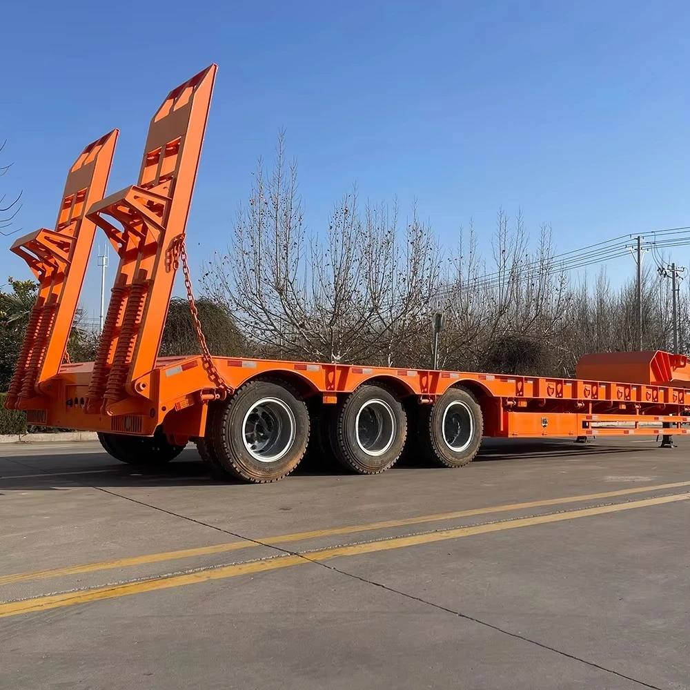Best Price 30 40 50 Ton 2 3 4 Axles 48 Ft 45ft 40 Ft 20 Ft Flatbed Trailer with Accessory for Sale