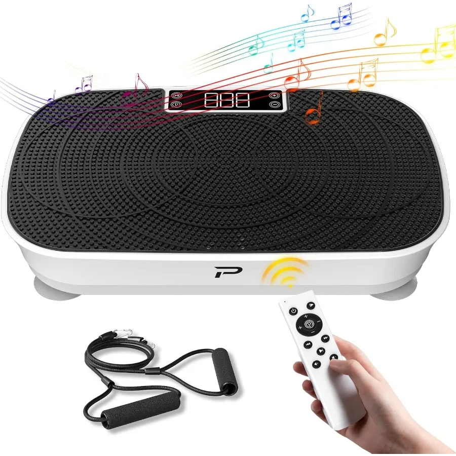 آلة تمرين لوحة الاهتزاز - 99 سرعة سعة 400 رطل منصة اهتزاز الجسم كله هادئة لتخفيف الوزن اللمفاوي #1