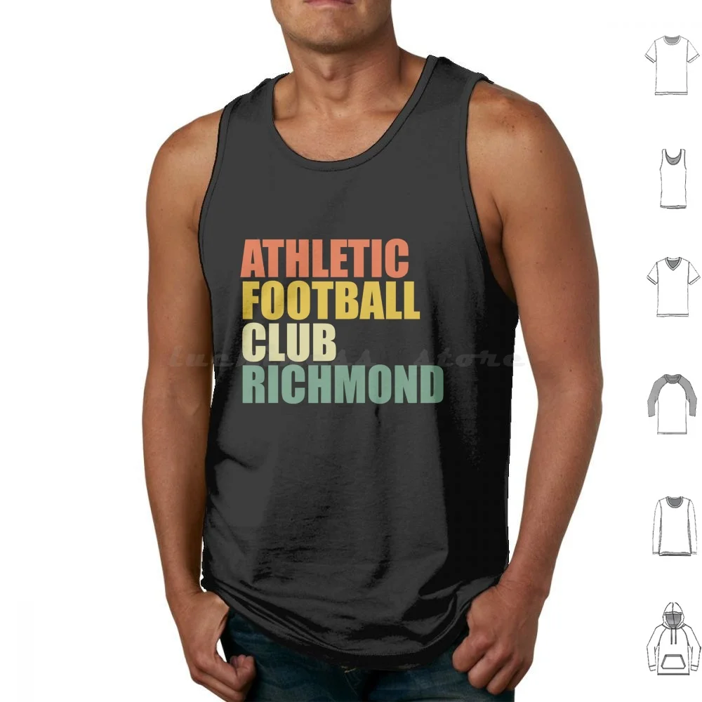 Great Gift Athletic Football Club Gift For Fan Tank Tops Print Cotton Great Athletic Football Club For Fan Richmond Lasso