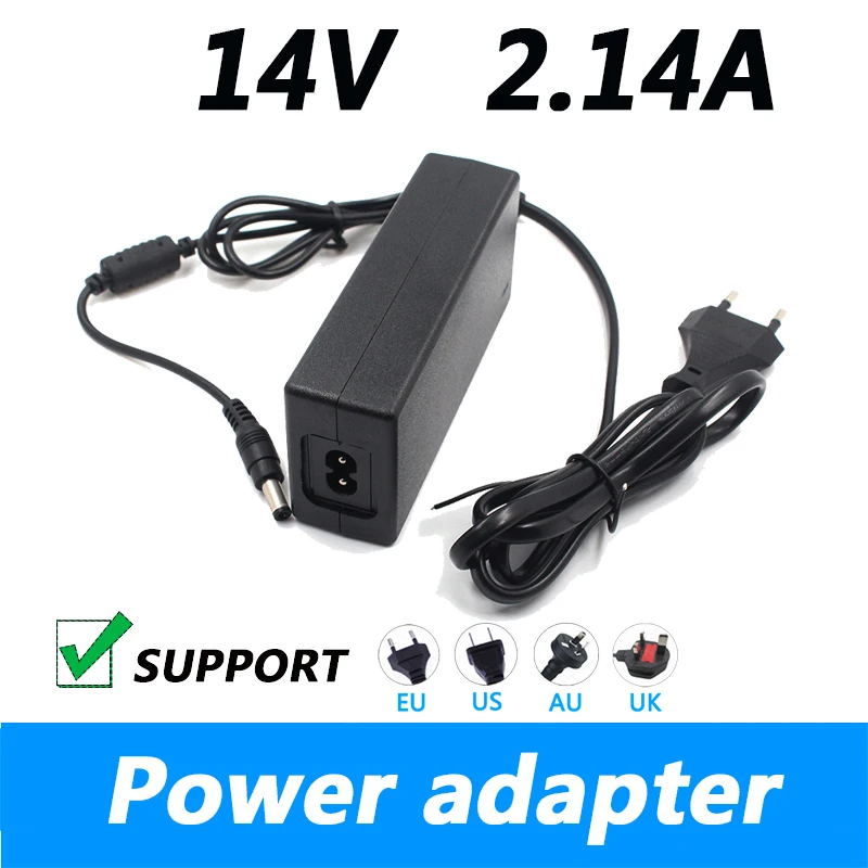 14V 2.14A AC to DC Power Supply Adapter Converter 6.0*4.4mm Short Circuit Protection Power Supply For Samsung LCD Monitor