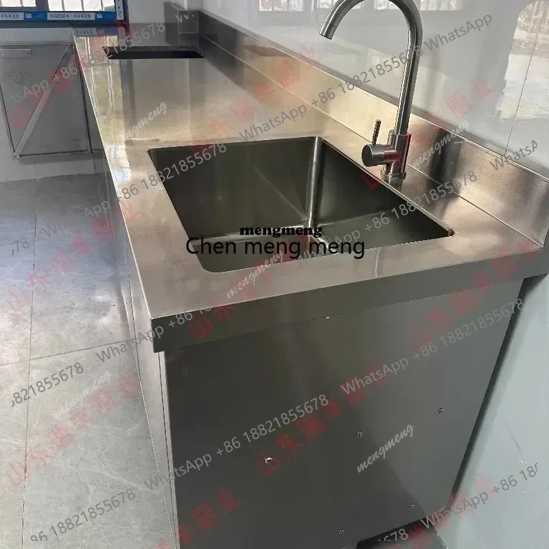 

Nordic Stainless Steel Cabinet Modern Design Sink Hob Cabinet Dining Room Balcony Kitchen Furniture Armario Cocina Camping