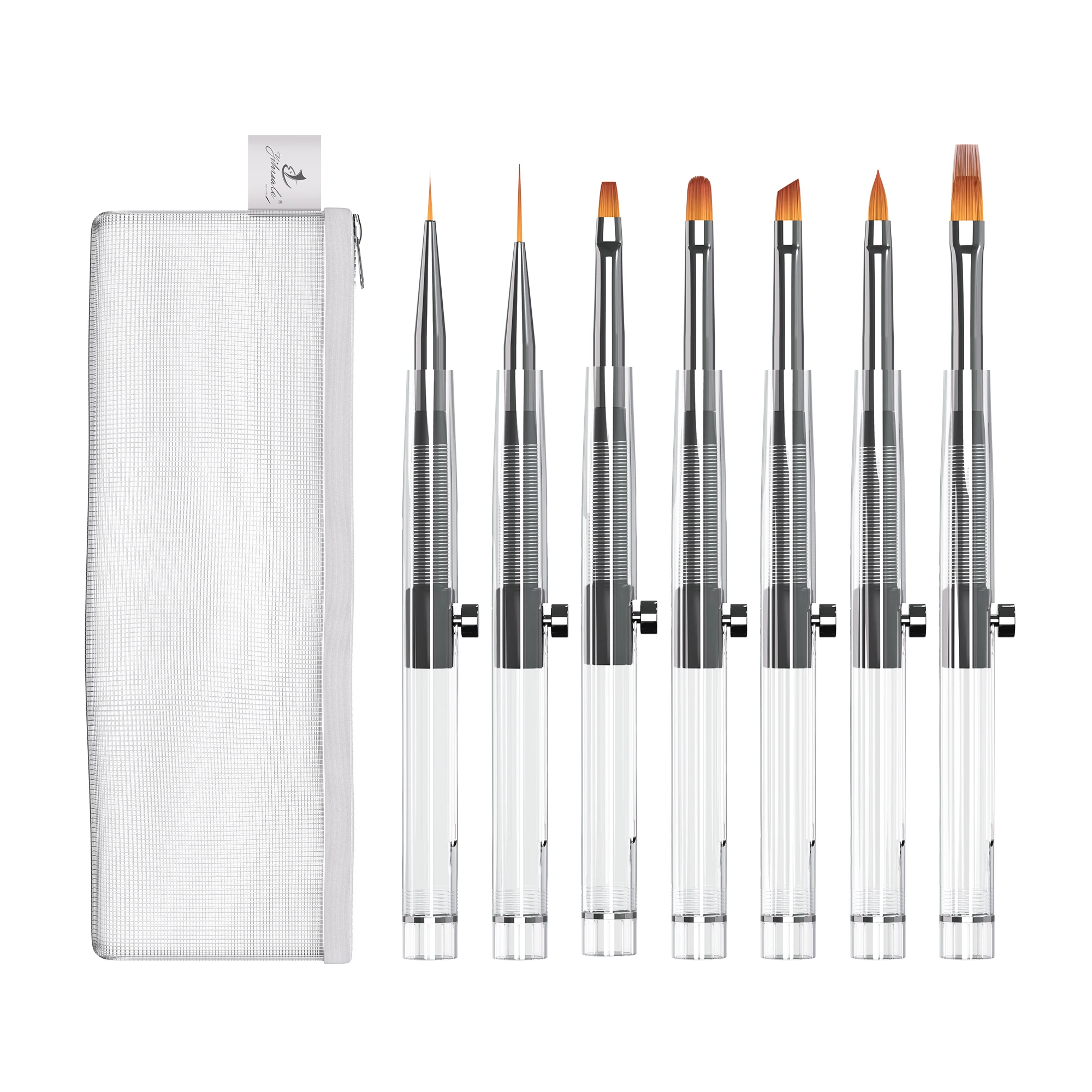 فرشاة فنية تلسكوبية محملة بنابض، تصميم فرشاة تلسكوبية قابلة للفصل، سهلة التخزين، مناسبة لصالونات الأظافر. #3