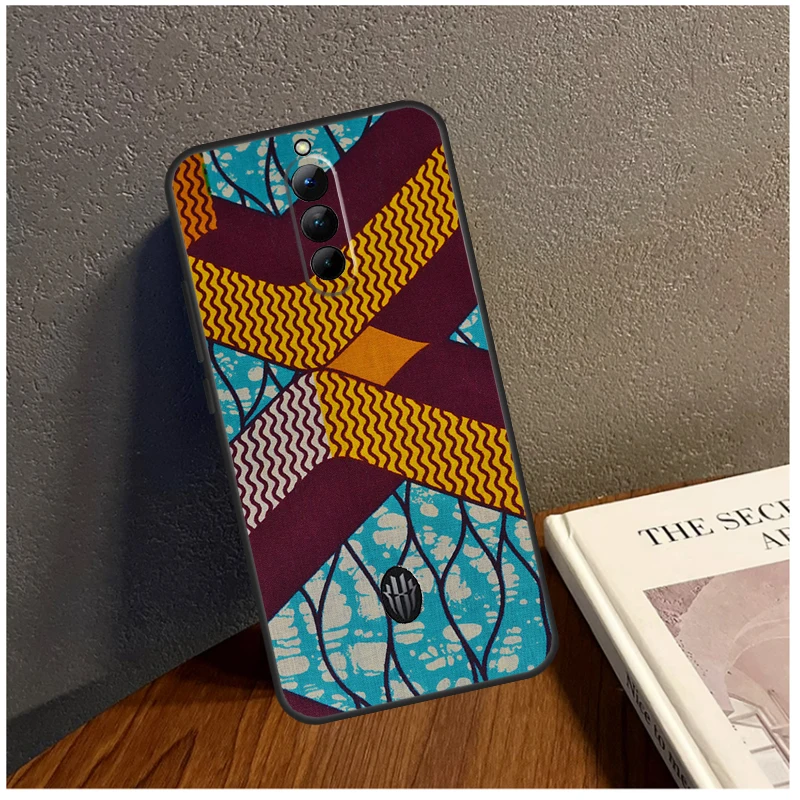 African Wax Fabric Case For ZTE Nubia Red Magic 11S 10S 9S 8S 8 9 10 11 Pro Plus 6R 6S 7S 6 7 Pro 11 Air Cover