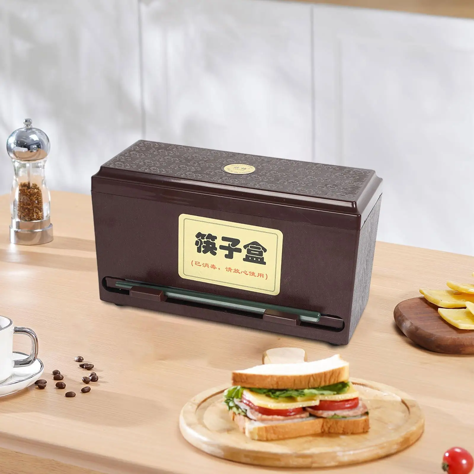 Essstäbchenspender, Besteck-Aufbewahrungsbox für Cafés, Zuhause, Restaurants