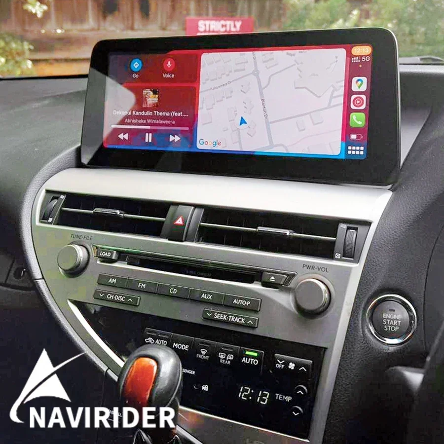 Lexus RX, RHD,RX350, RX270, RX300, RX450h, 2009-2019, 12.3inch  com tela Android, navegação estéreo,  RHS, GPS, Carplay para