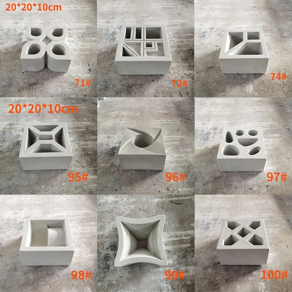 New hollow brick hollow decorative brick cultural wall plastic mold Internet celebrity cement hollow brick foaming ceramic