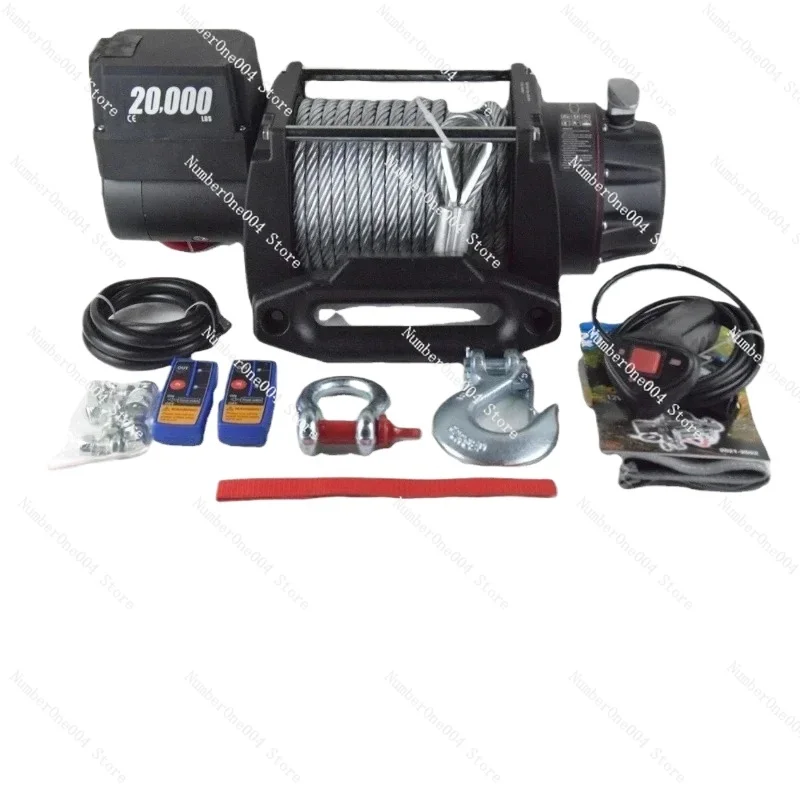 Applicable to winch 20000lbs electric tow winches for truck 10ton heavy duty winch 12v for sale