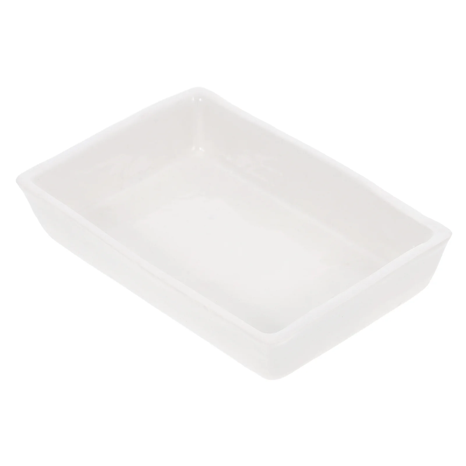 

High Temperature Resistant Porcelain Grey Dish Ceramic Burning Trays Round Ceramics