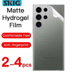 2-4PCS Matte Hydrogel Film for Samsung Galaxy S25 S24 S23 S22 S21 S20 Ultra Plus FE Screen Protector Back Film Not Glass