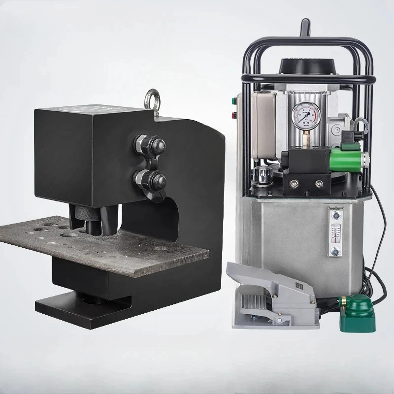 【Hot】Hydraulic Punching Machine CH-80 100 200 steel plate, iron plate, angle steel, channel steel plate, punch hole and punch