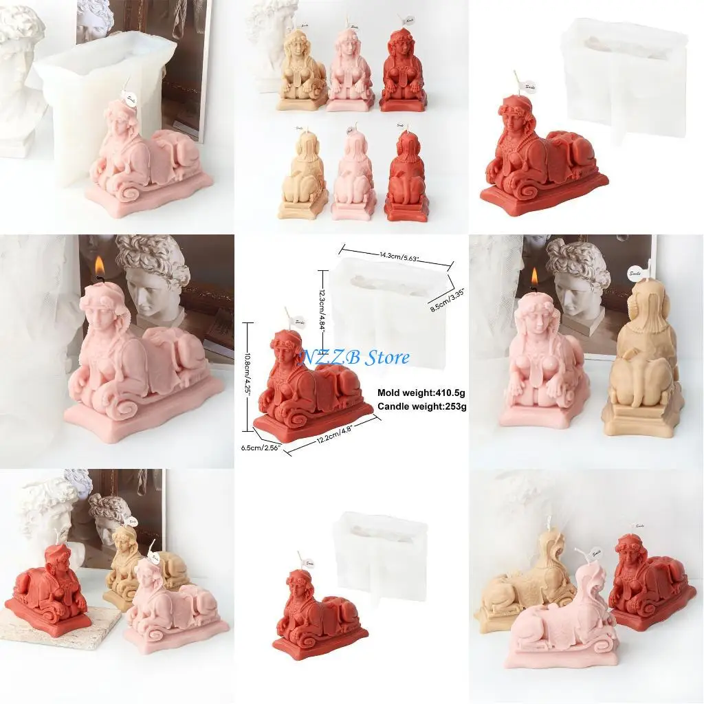 

T21F Lion Queen Silicone Mold Scented Mould DIY Table Ornament Tools