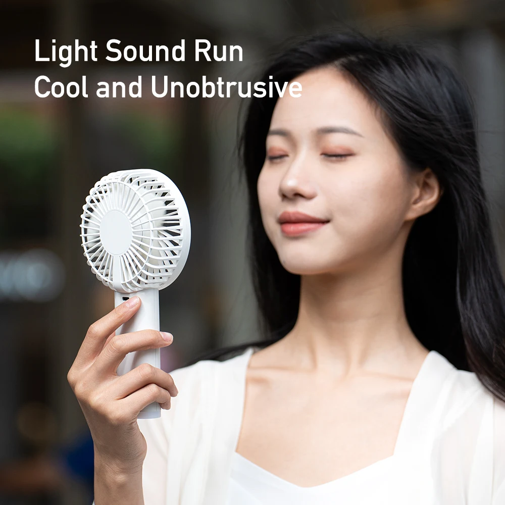 2024 New Handheld Personal Fan Portable Mini USB Hand Fan 3600mAh Rechargeable Mini Fan with Stepless Speed Control Display Nigh