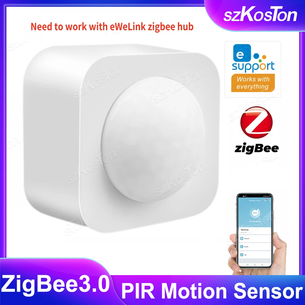 

ZigBee PIR Motion Sensor for eWeLink APP Infrared Human Presence Detector Security Protection System Smart Home Automation