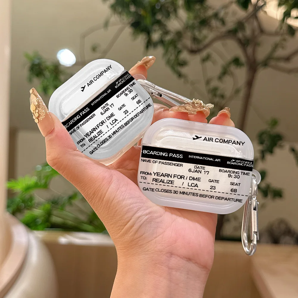 Airplane navigation Translucent Silicone Case for Airpods 4 3 Pro 2 1 Wireless earphone Headphone Pro2 Protective Covers