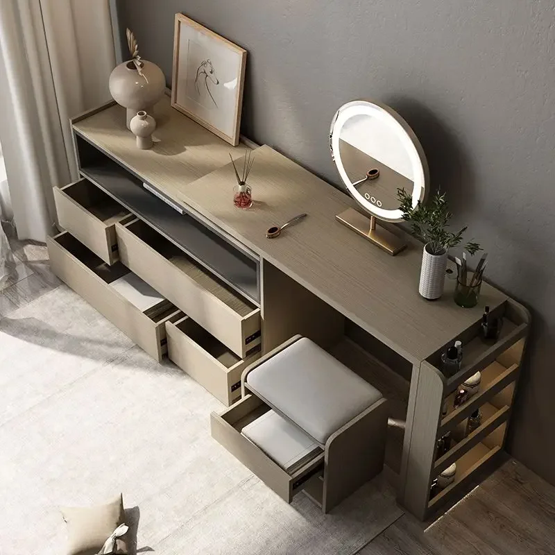 

Modern Storage Dressing Tables Womens Vanity Modern Comfortable Dressing Table Mirror Organizer Containers Coiffeuse Home Decor