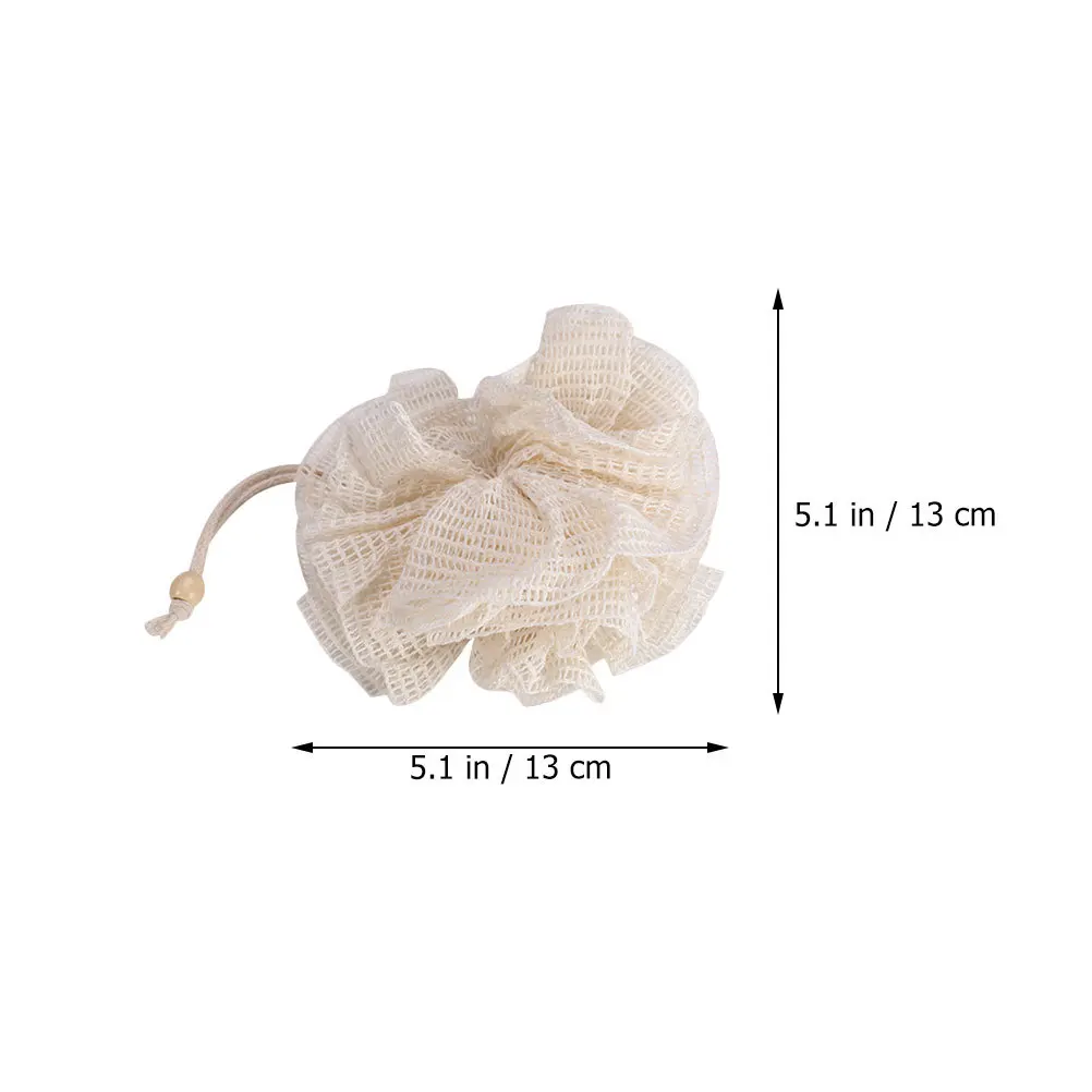

2 pcs Bath Loofah Sponge Mesh Shower Scrubber Exfoliating Body Wash Puff Quick Drying Soft Skin Care For Men Women Bath Shower