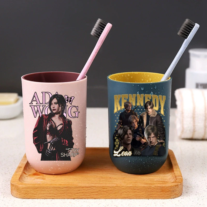 

Residents Evil Toothbrush Cup Men Women Anime Game Bathroom Accessories Girls Boys Travel Home Gargle Mug Kids Gift Hot Sales