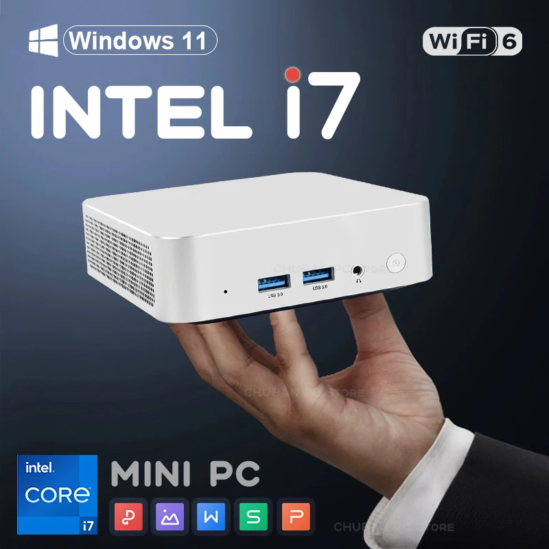 

Мини-ПК Компьютер Windows 10 Intel Core i7 8500Y Мини-игровой ПК 12 ГБ DDR4 1 ТБ 2 ТБ SSD WiFi 6 BT4.2 Портативный настольный ПК Компьютер