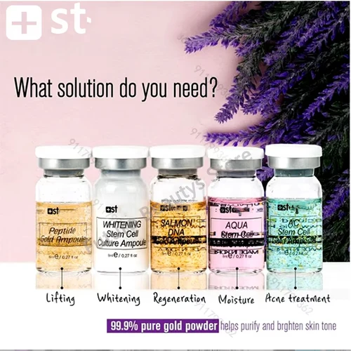 Imagen 2 del producto Kit de Ampollas de Crema BB Coreana de 8ml, Crema Hidratante con Ácido Hialurónico, Base de Maquillaje para Hombres y Mujeres, Cuidado de la Piel