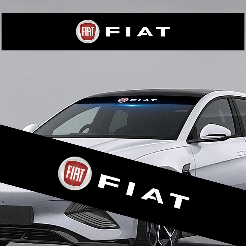 

Car Front Windshield Stickers Front and Rear Decorative Decals Stickers for Fiat Lancia Musa Ducato 500 500L Panda Grande Punto