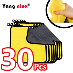 3/10/30Pcs Extra Soft Car Wash Microfiber Towel Car Cleaning Drying Cloth Car Care Cloth Detailing Car Wash Towel Cleaning Tools