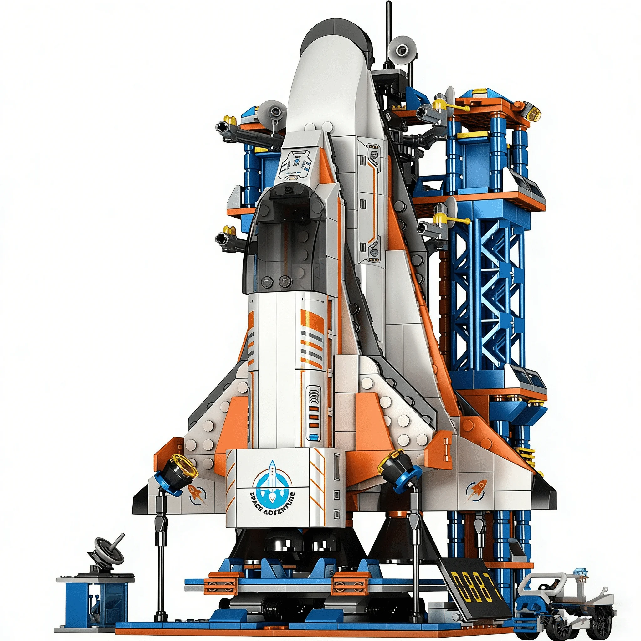 Bemand Aerospace Rocket Bouwstenen Astronaut Space City Assembly Educatief Model Speelgoed voor kinderen
