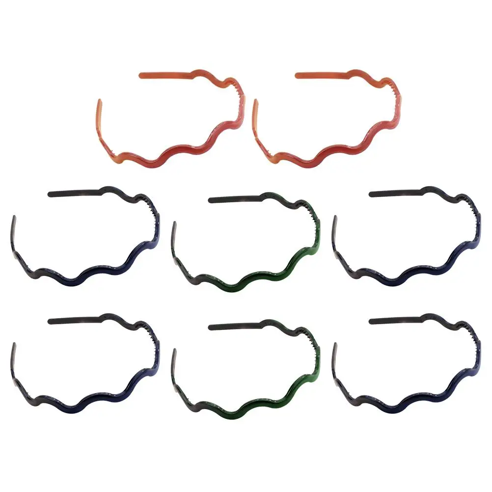

8 Pcs Wave Head Hoop Fashion Hair Female and Males Hairpins Band Korean Version