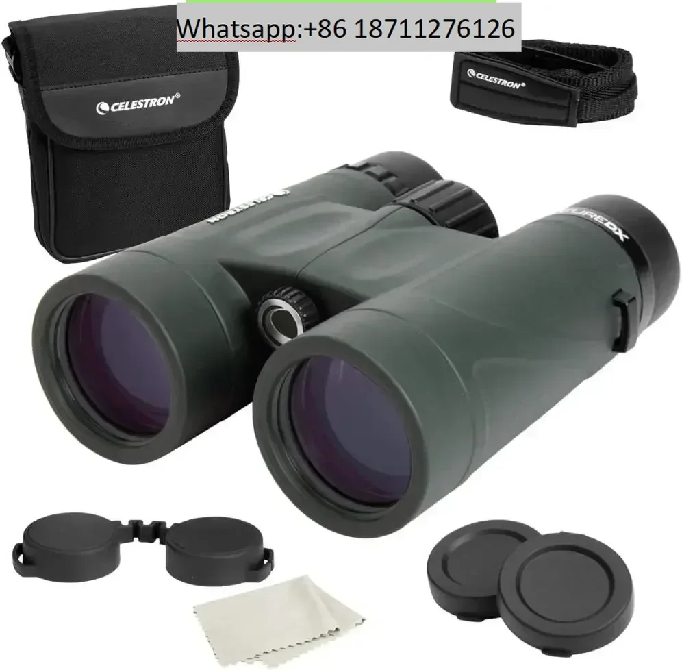 Celestron Nature DX 8x42 Binocular para observación de aves al aire libre totalmente multicapa con prismas BaK-4 antiniebla y telescopio Bino impermeable