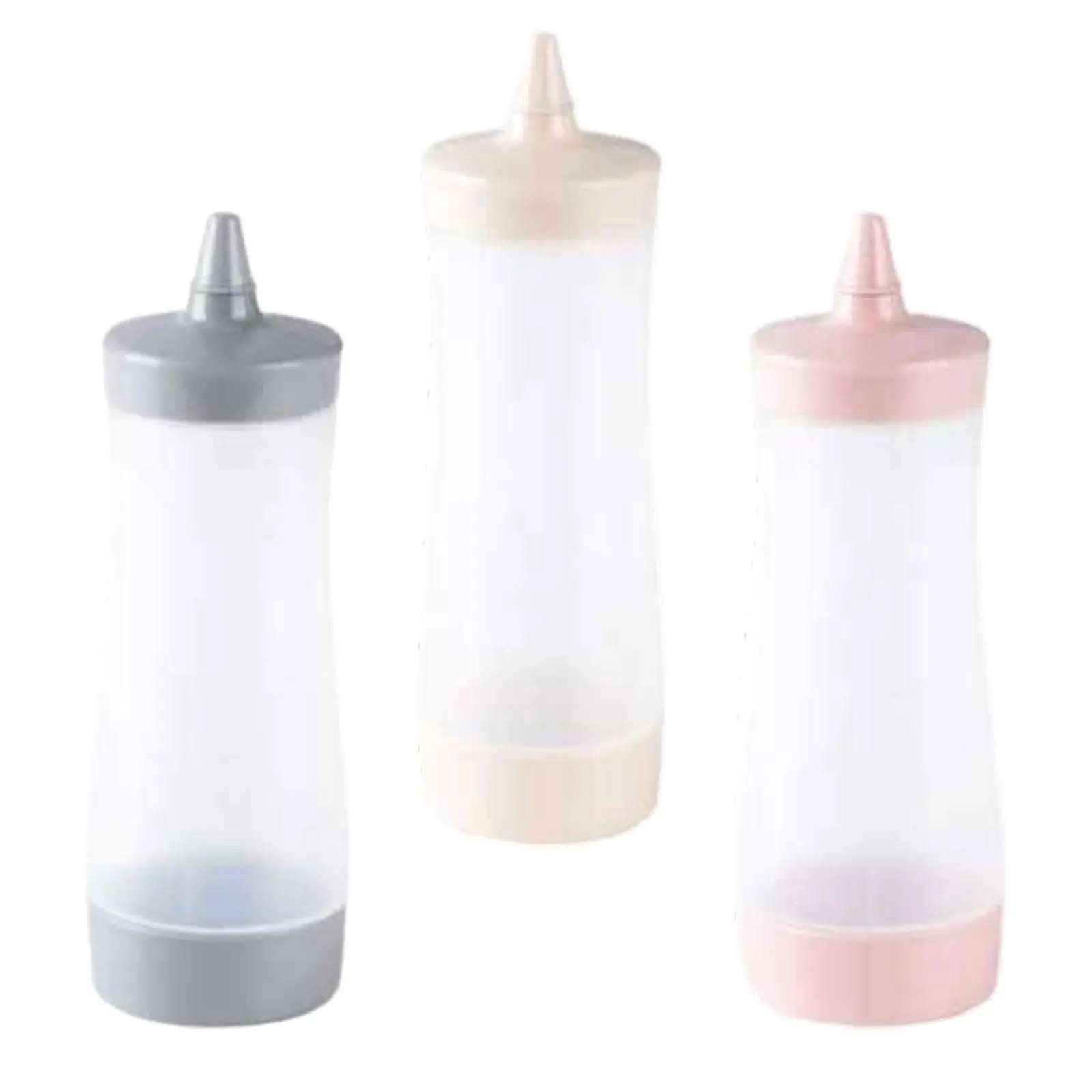 Botellas para apretar condimentos con tapa, dispensador de condimentos vacío reutilizable para salsa de salsa de tomate, aderezo para ensalada de restaurante, 2 uds.