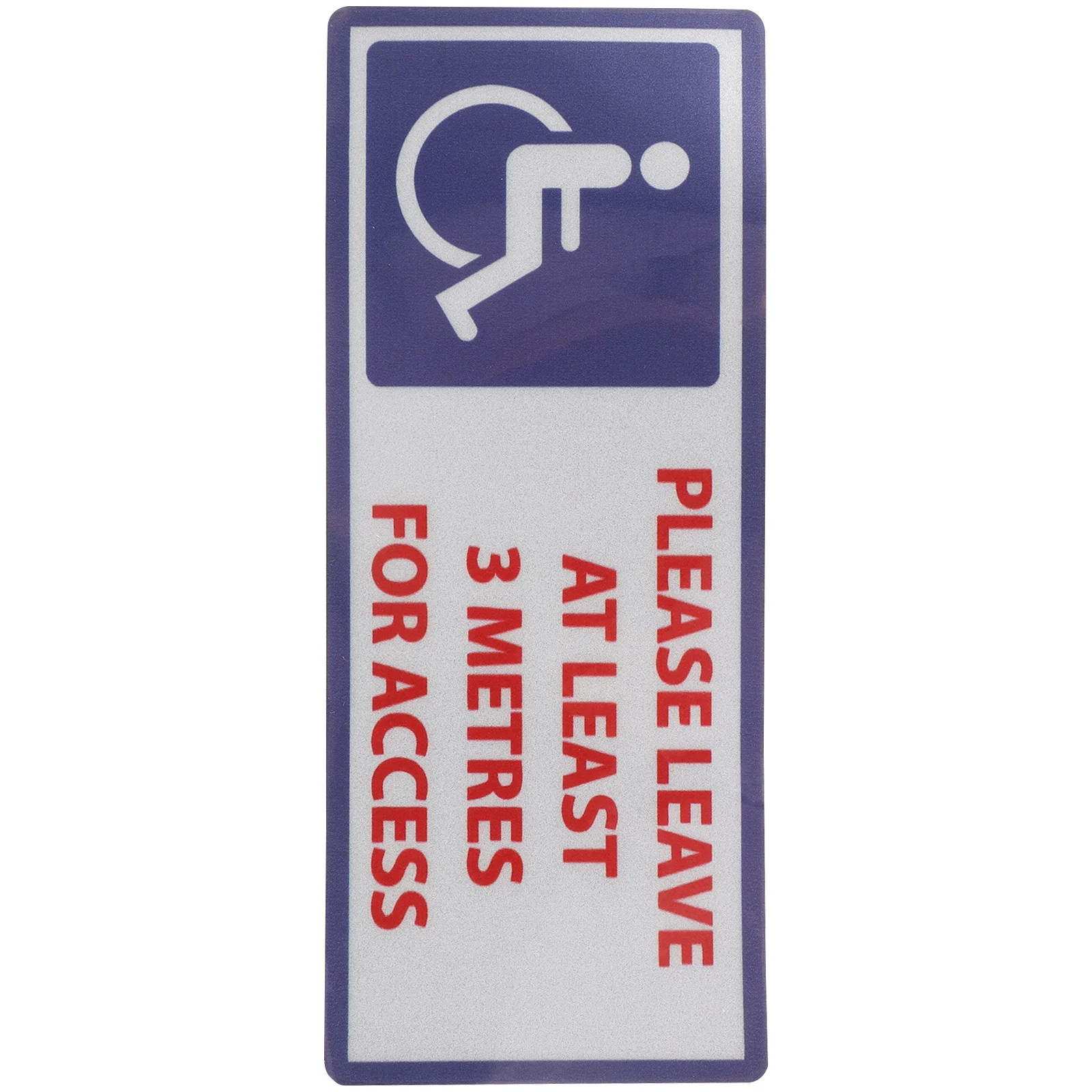 

3 Meters Safety Warning Sticker For Disabled Durable Waterproof Peel Stick No Handicap Decal Adhesive Sign Traffic Safety
