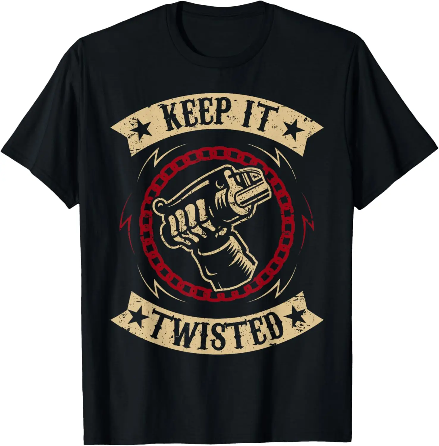 

Keep It Twisted — винтажная мотоциклетная футболка
