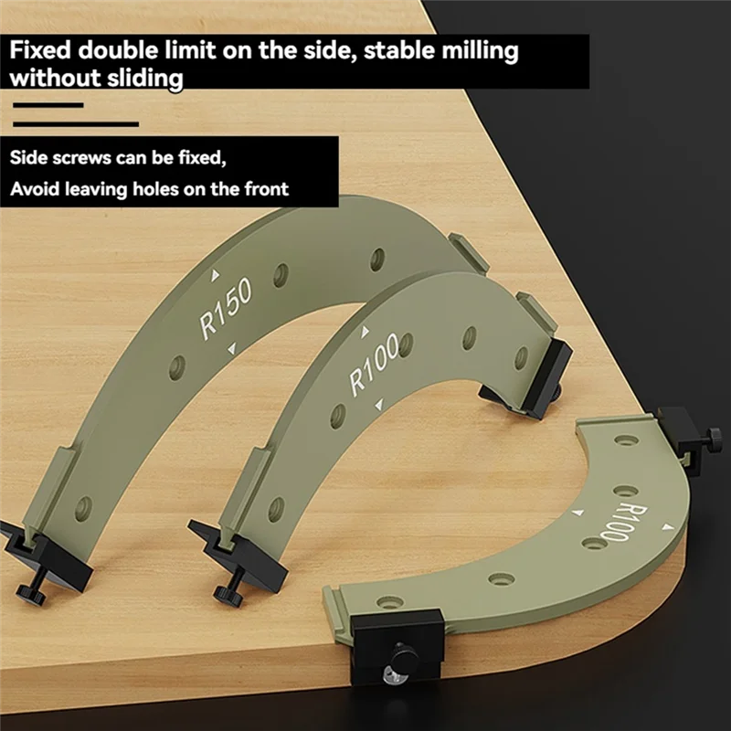 A76K Radius Corner Jigs For Wood Working, Woodworking Round Corner Radius Templates,Radius Jig Corner Templates