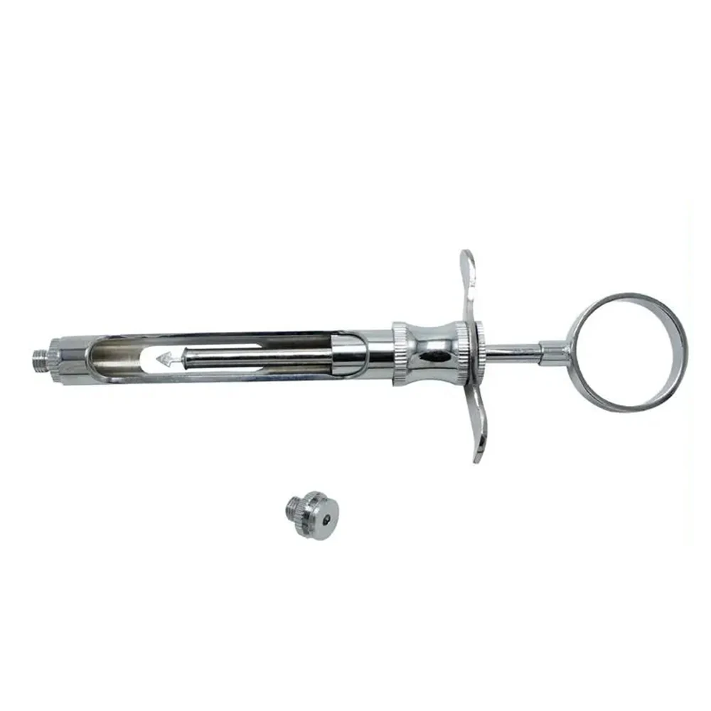 1 PCS Dental Anesthesia Aspirating Syringe Hook/Sharp Tip Suction Syringe Stainless Steel Dentistry Surgical Instrument