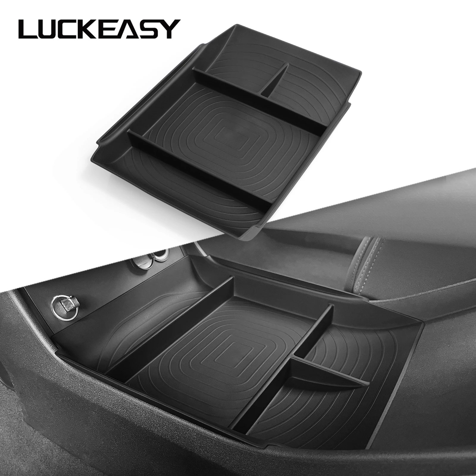 For Changan CS75 PLUS Car Storage Box Center Console Lower Layer Storage Tray Organizer Tidying Interior Accessories 2024-2025