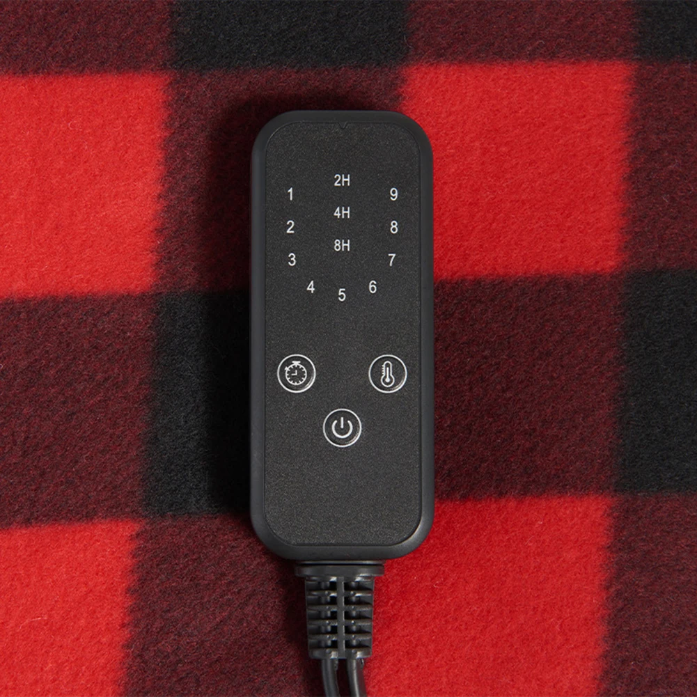 سيارة بطانية تسخين كهربائي حصيرة التدفئة التدفئة السريعة 12 فولت لوحة كهربائية سخان 9 قابل للتعديل درجة الحرارة السيارات قبالة للتخييم السيارات #4