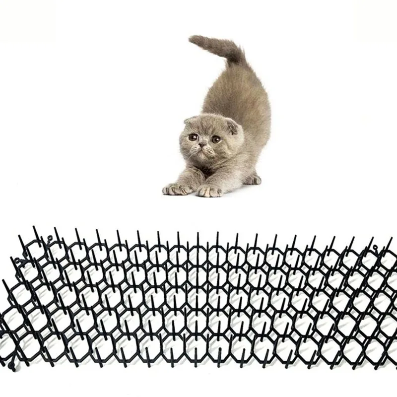 Ogrodnictwo Cat Scat Mat Repellent Mat Anti-Cat with Prickle Strips Spikes Straps Deterrent Keep Cat Dog Away Digging Pet Supplies