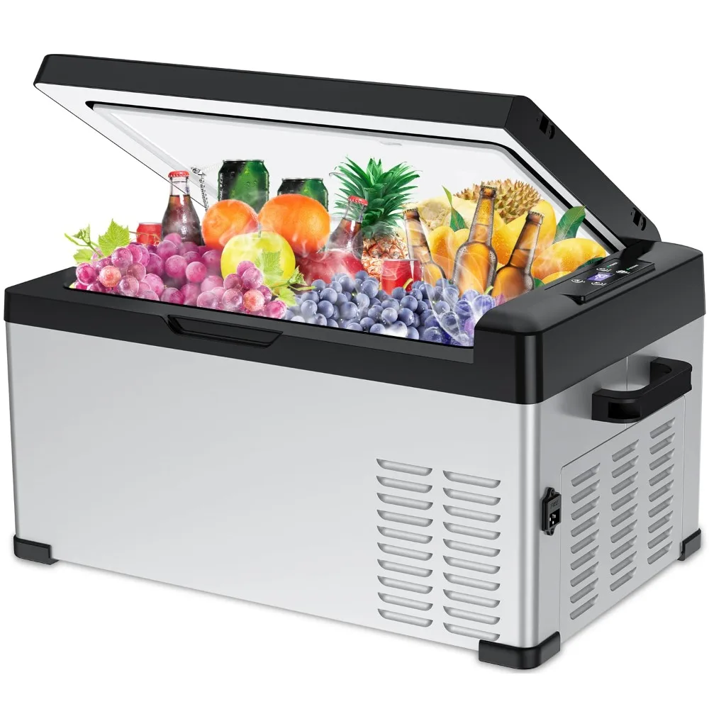 12V Car Refrigerator, Portable Fridge Freezer, Electric Plug in Cooler