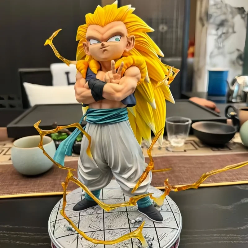 Dragon Ball Figure Gotenks Figure Super Saiyan Gotenks Figure Ghost Squad Model Statue Doll Collection Desk Decora Toy Kid Gift