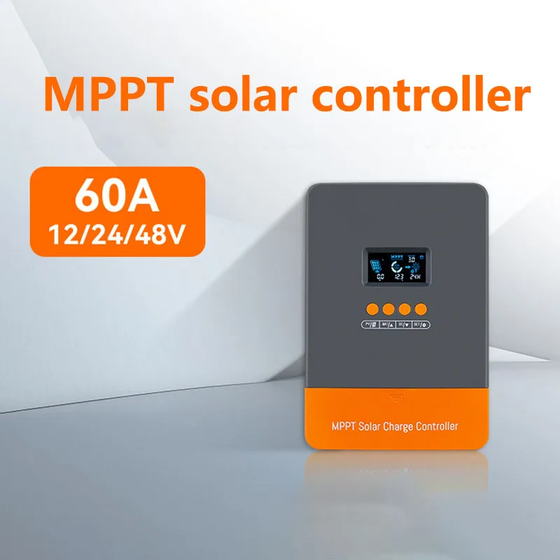 

Solar Charger Controller MPPT 60A 12V 24V 36V 48V Blacklight LCD Regulator Max PV Input 150VDC Support Lithium batteries