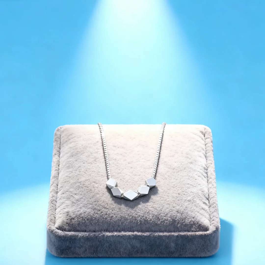 حار سحر 925 فضة صندوق سلسلة بسيطة الهندسة قلادة قلادة للنساء ماركات الموضة مجوهرات الحفلات هدايا العيد