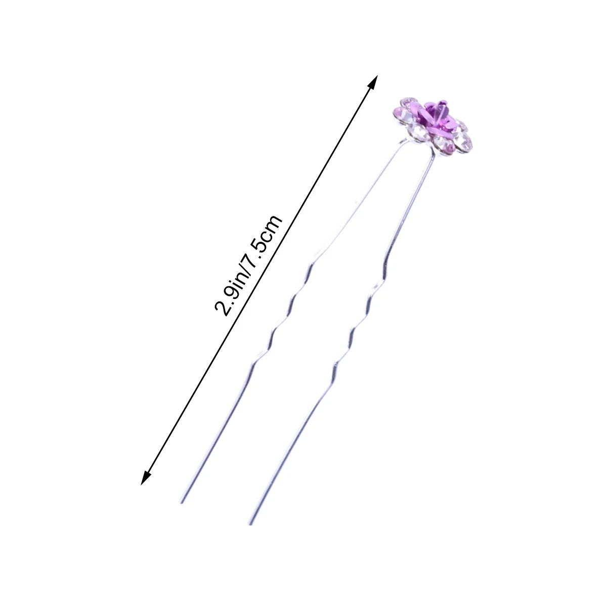 

20Pcs Floral Rhinestone Hairpins U-Shaped Updo Tools for Bridal Wedding Bridesmaid Hair Accessories Women Decorative Hair