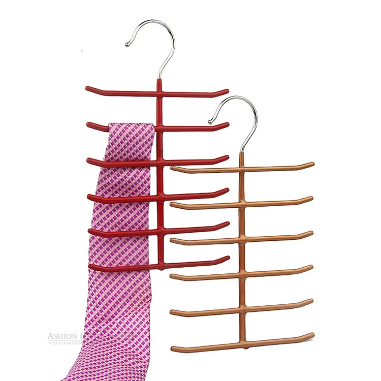 

Colorful PVC Coated Metal Scarf Hanger, Belt Hanger,Tie Hanger (20 pieces/ Lot)