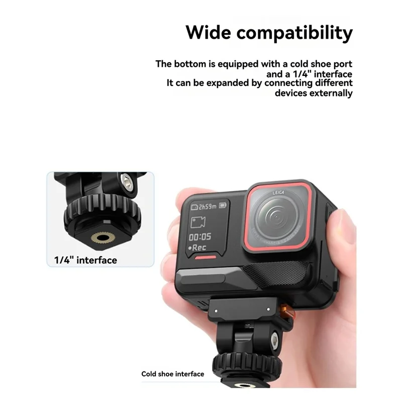 【Exclusive!】For Insta360 Acepro2/Acepro/Ace Quick-Release Gimbal Expansion Bracket Cold Shoe Magnetic Camera Adapter