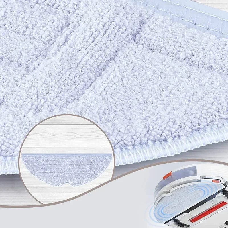 4/20pcs Washable Cleaning Cloth Accessories Spare Parts for Xiaomi Roborock S7 T7S T7PLUS Sweeper Robot Vacuum Cleaner Mop Pad