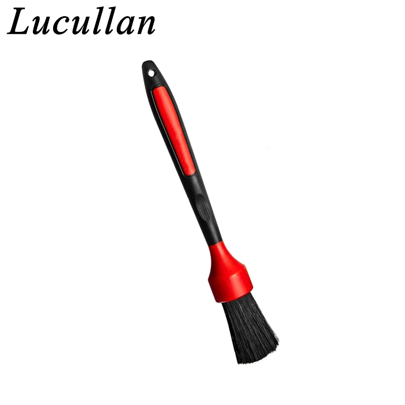 Lucullan Lug Nut Brush 2 Different Bristle Car Detailing Brush For Wheel Rim Safe&Deep Cleaning