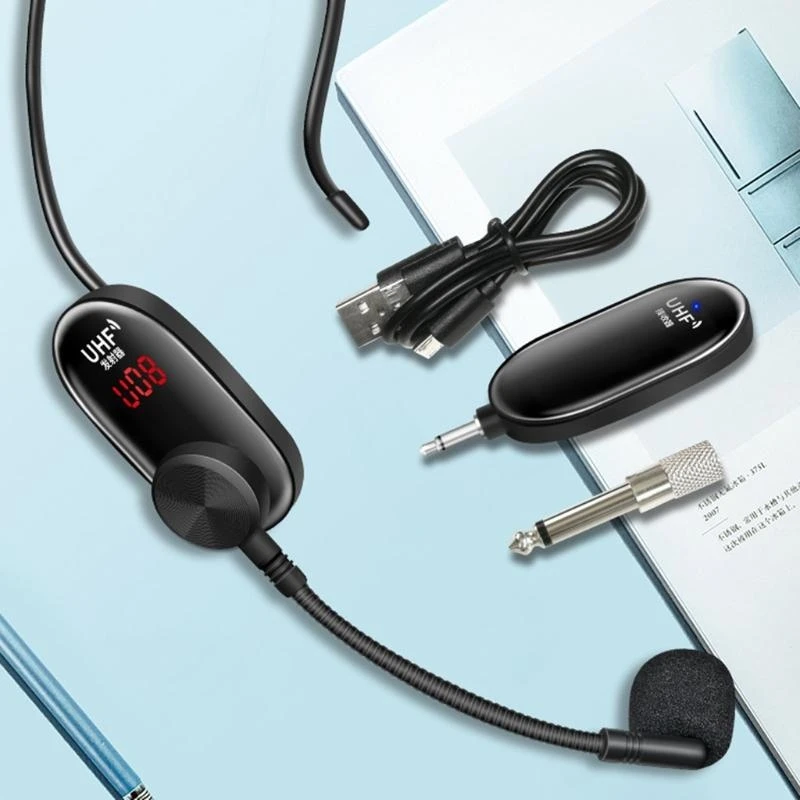 G8DB Lavalier Handhold Microphone System for Smart Phone Rechargeable NoiseCancelling
